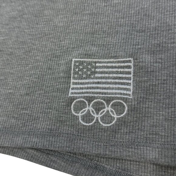 SKIMS Soft Lounge Tank Top + Boxer Short Set Team USA  Heather Gray 3X - Picture 8 of 13